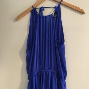 LULUS Halter Neck Chiffon Maxi Dress